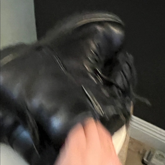? 1 hour sale. Harley-Davidson, size 9.5, Rugged Black Boots, gently preloved